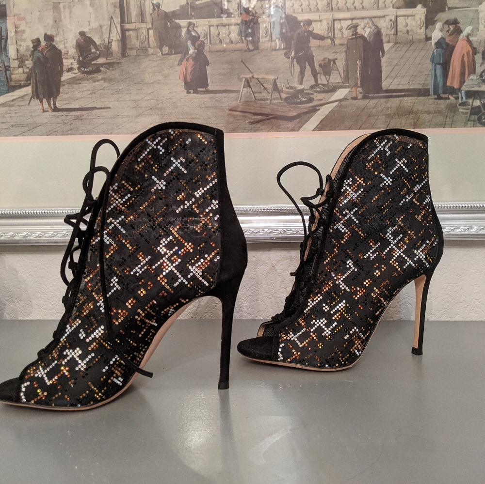 Gianvito rossi embelished booties 37 - Picture 14 of 15